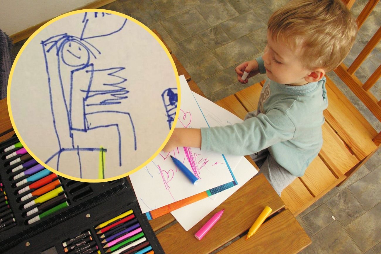 Rysunek dziecka poruszył mamę