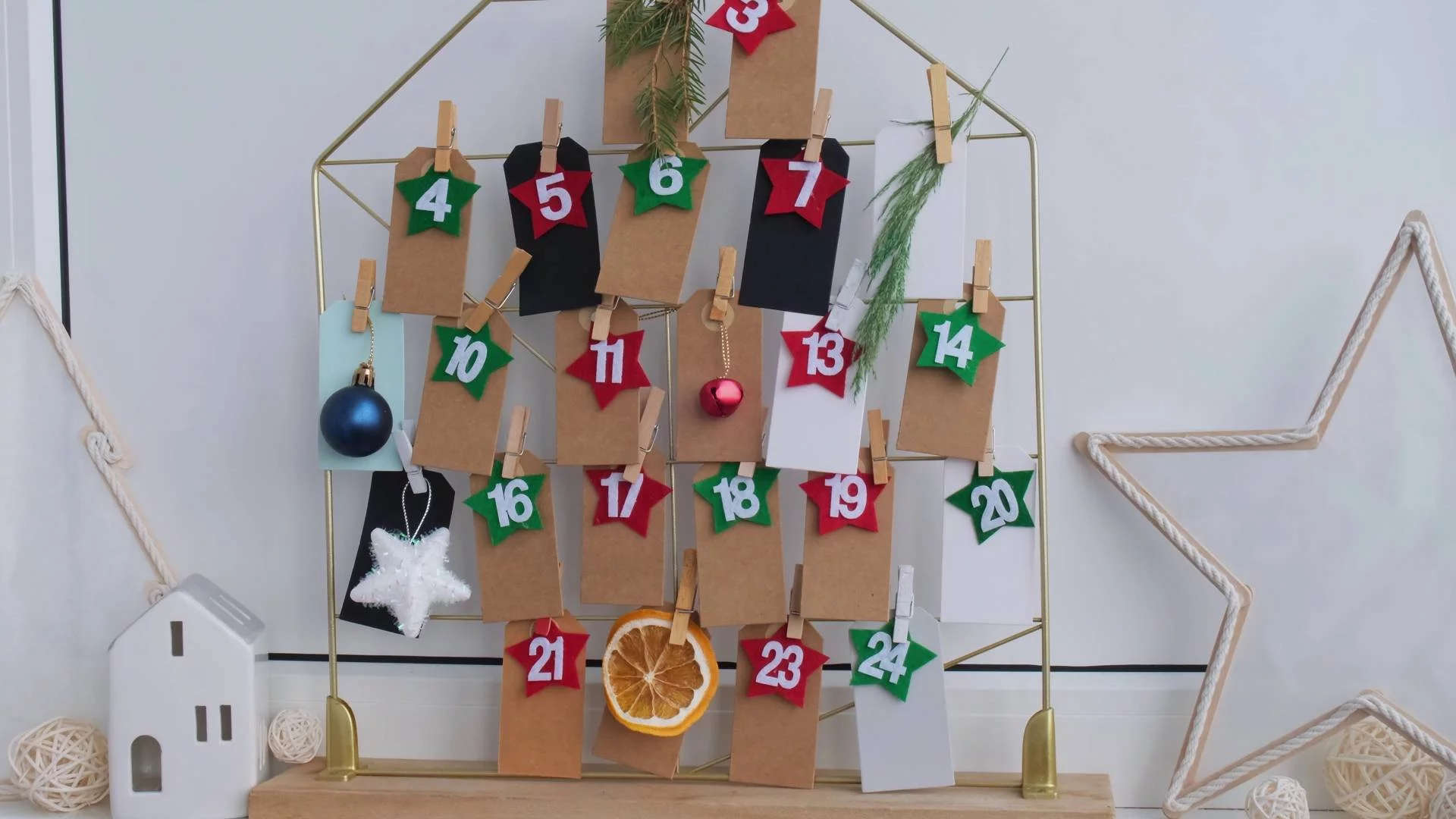 ręcznie robiony kalendarz adwentowy ręcznie robiony kalendarz adwentowy