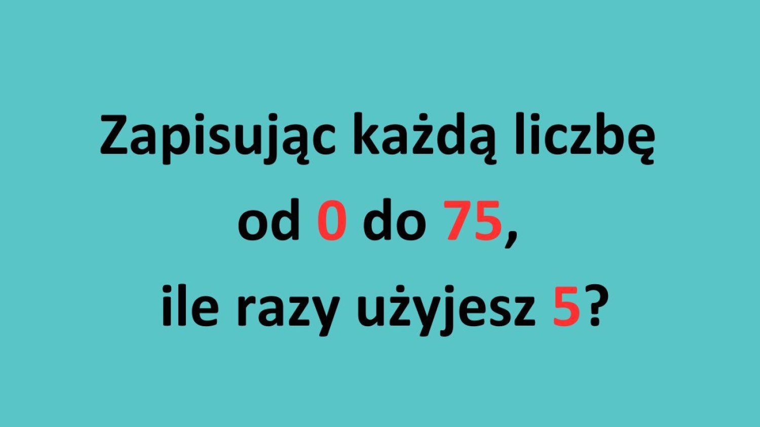zagadka matematyczna