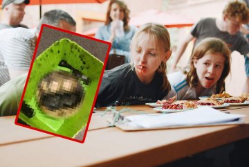 Śniadanie do szkoły jak kadr z horroru