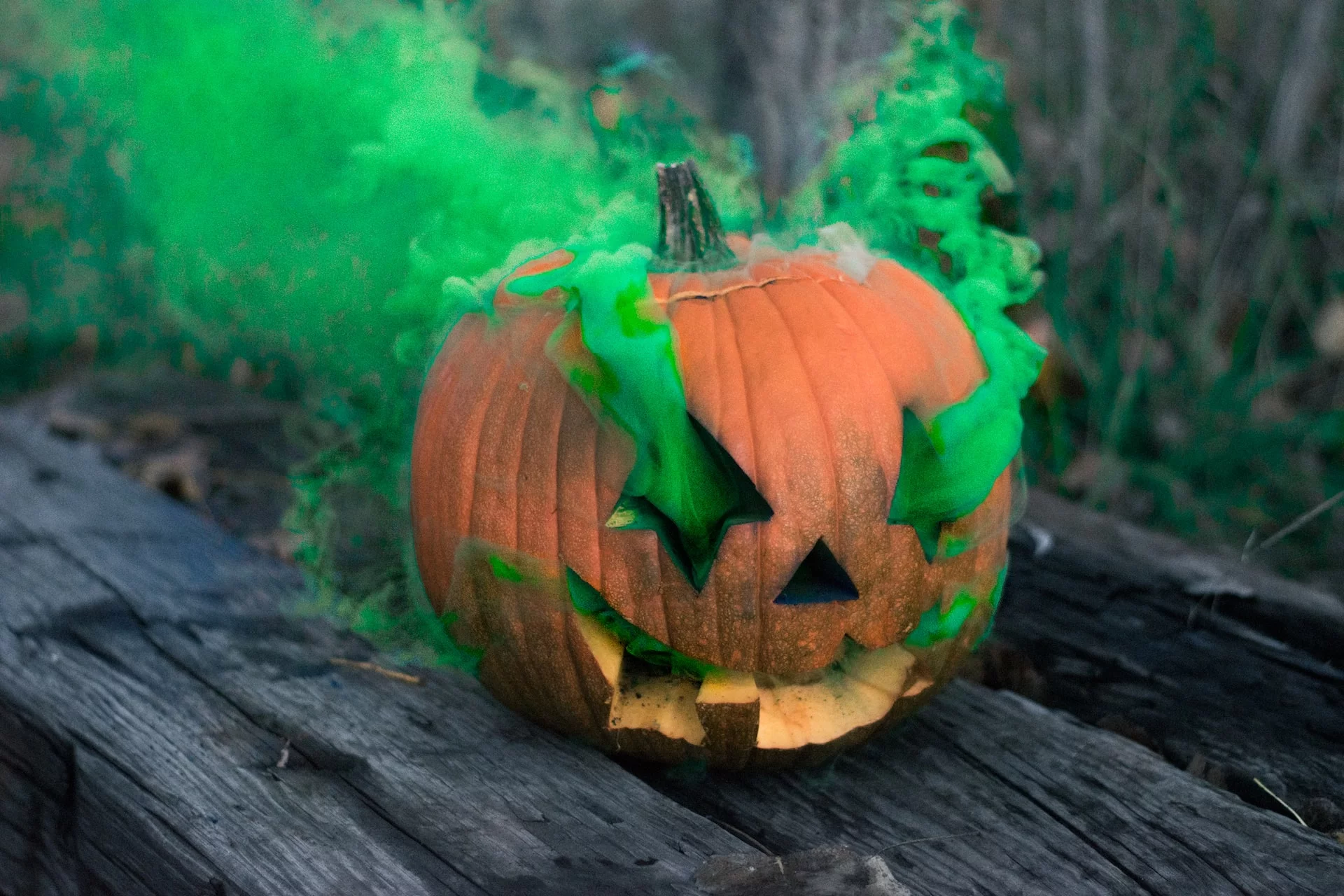 Straszna dynia na Halloween