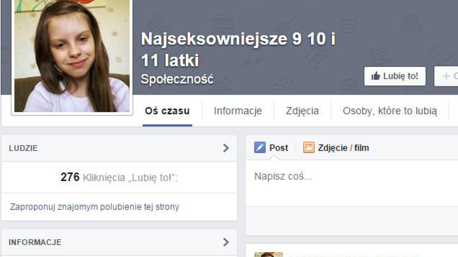 Tak wygląda fan page jednej ze stron, które wywołały w sieci duże zamieszanie.