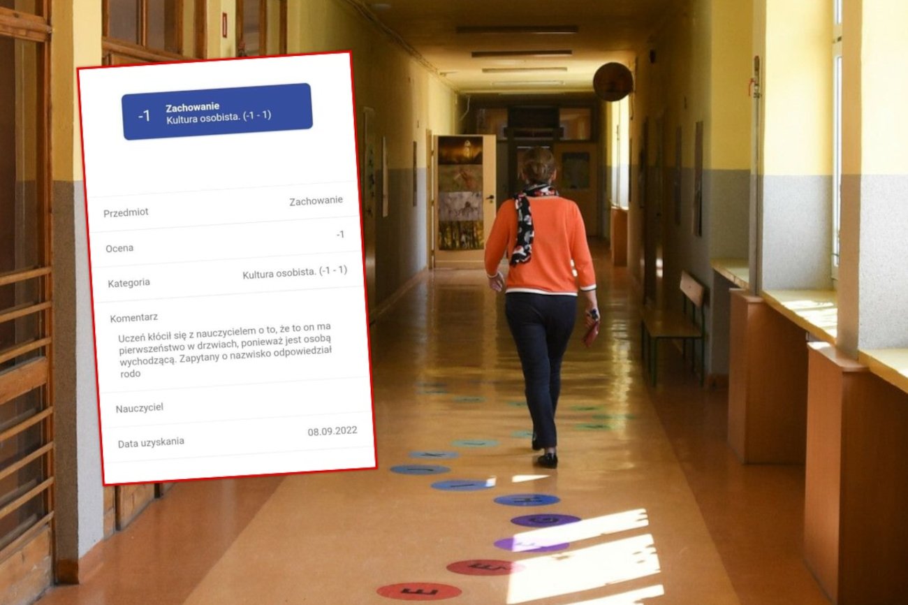 Uczeń dostał -1 z zachowania, dziennik elektroniczny, uwagi, uczniowie, nauczyciele