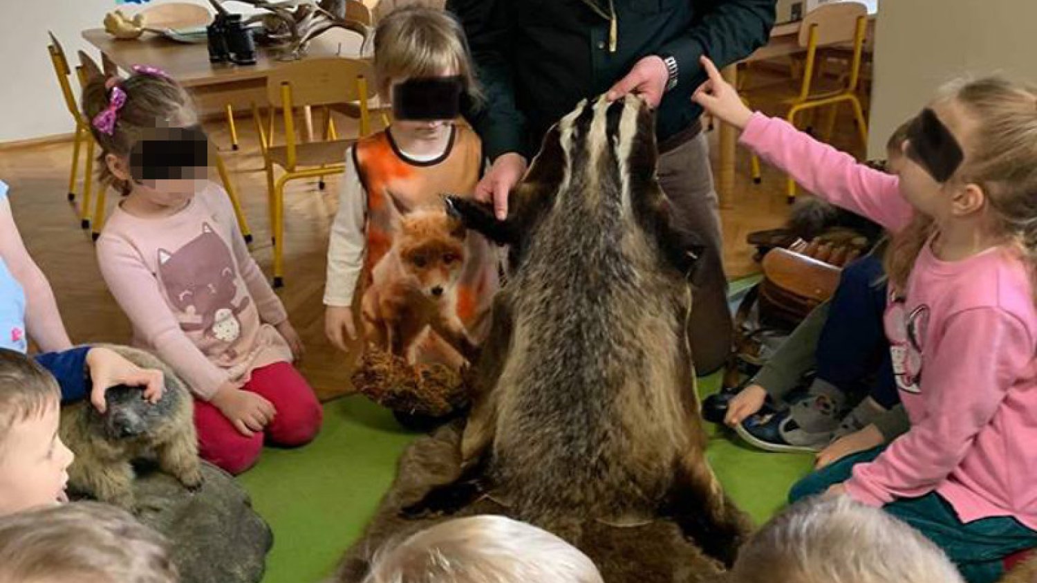 Spotkanie z myśliwym w przedszkolu