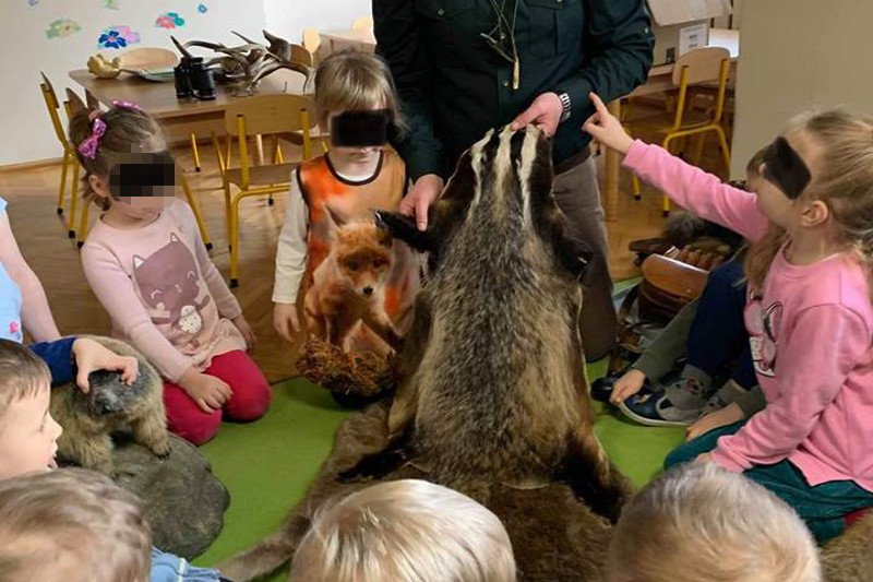 Spotkanie z myśliwym w przedszkolu