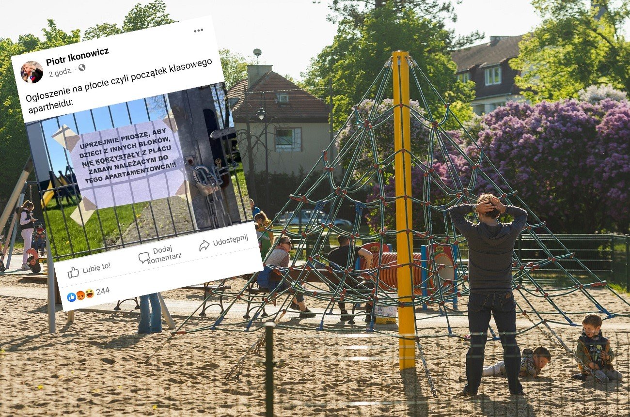 zamknięty plac zabaw