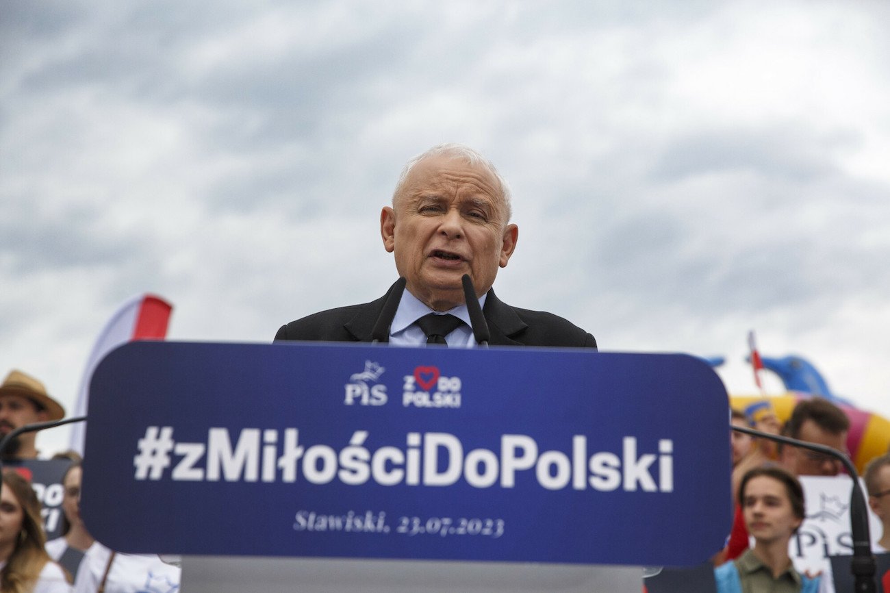 Jarosław Kaczyński na pikniku rodzinnym w Stawiskach