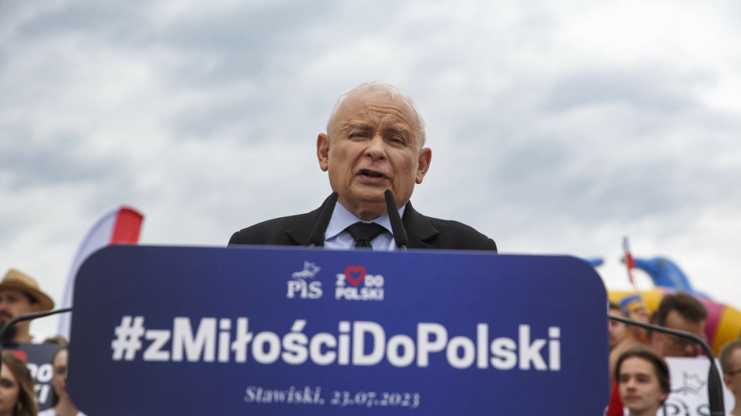 Jarosław Kaczyński na pikniku rodzinnym w Stawiskach