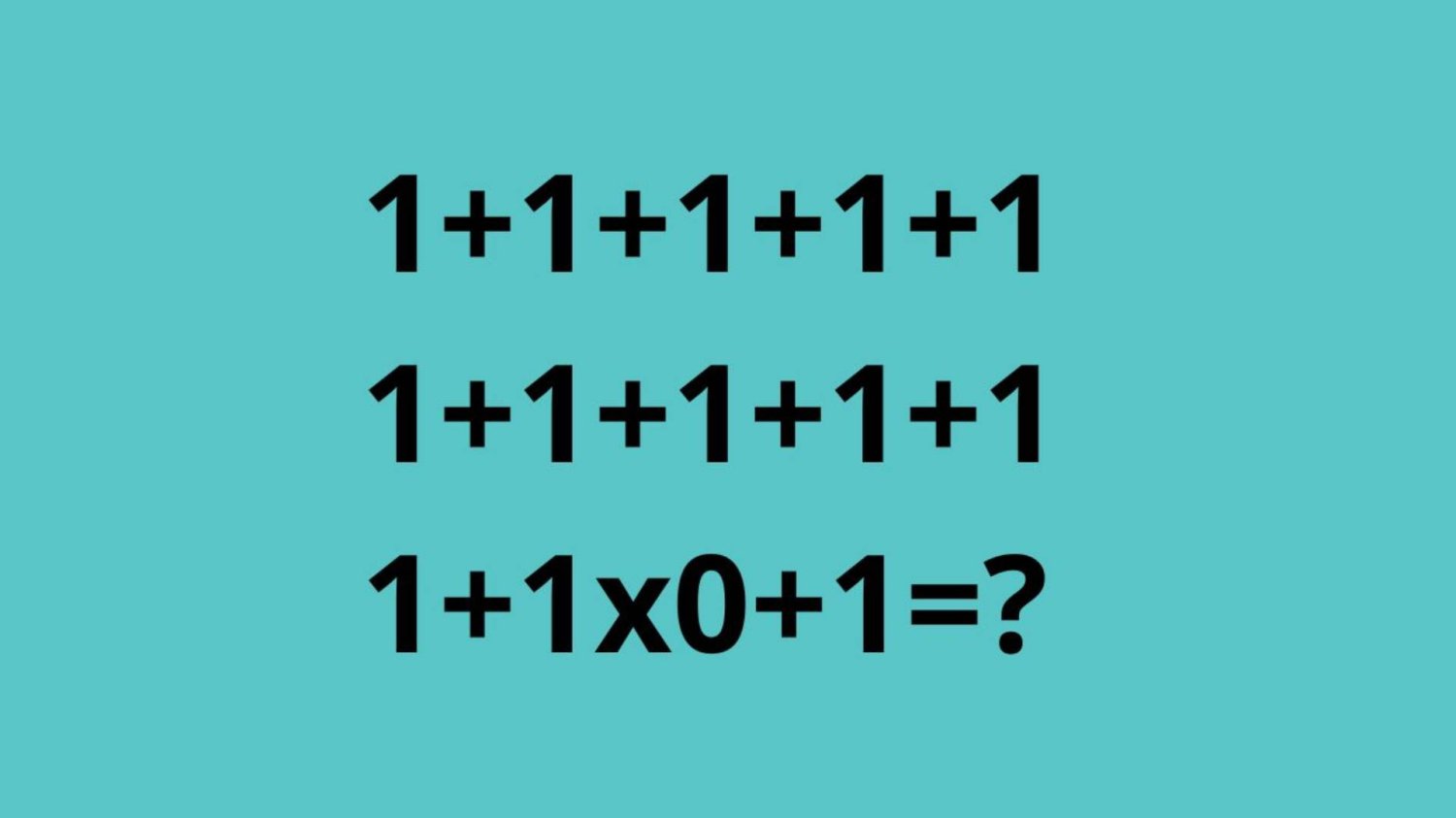 zagadka matematyczna z jedynkami