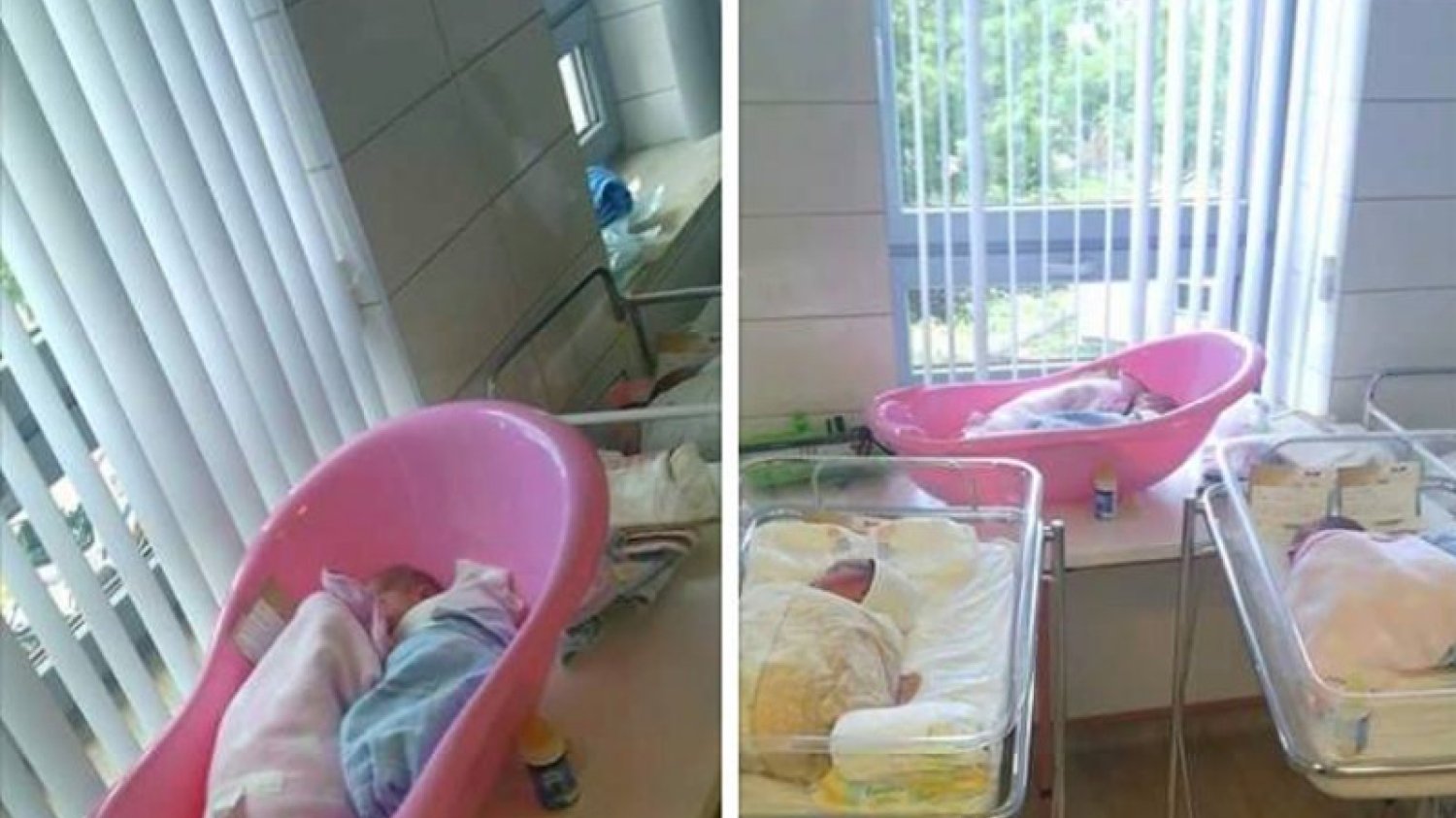 Dzieci trzymane w wanienkach na półce - czy tak wygląda sala noworodków w XXI wieku?