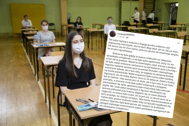 Ważny głos maturzystki ws. matur