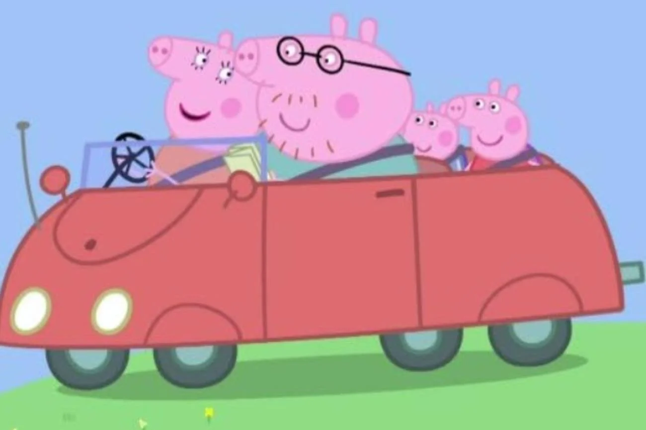 Kadr z serialu animowanego "Świnka Peppa". Kadr z serialu animowanego "Świnka Peppa".