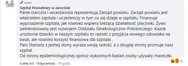 Komentarz Szpitala w Jarocinie 3