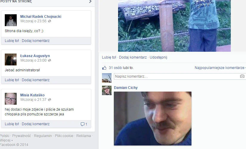 Jednaz najbardziej kontrowersyjnych odsłon głośnej witryny na FB.