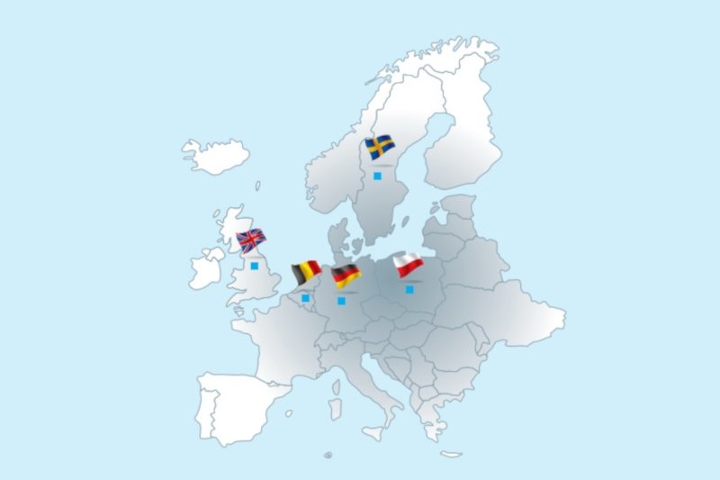 Ośrodki z pięciu państw - Niemiec, Polski, Belgii, Szwecji i Wielkiej Brytanii