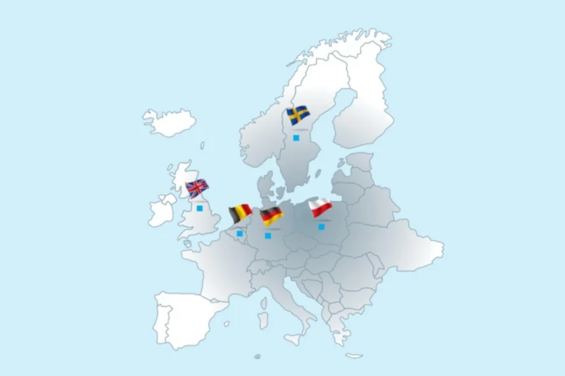 Ośrodki z pięciu państw - Niemiec, Polski, Belgii, Szwecji i Wielkiej Brytanii