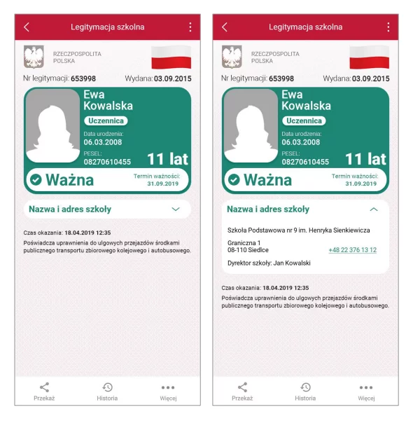 Nowa mLegitymacja - ważna