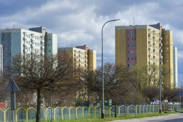 Osiedle bloków.