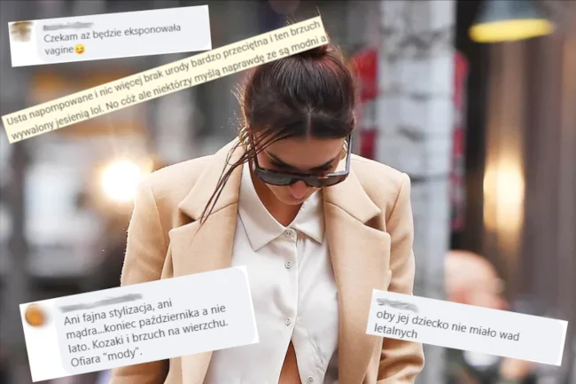 Emily Ratajkowski w ciąży - brzchu na mrozie