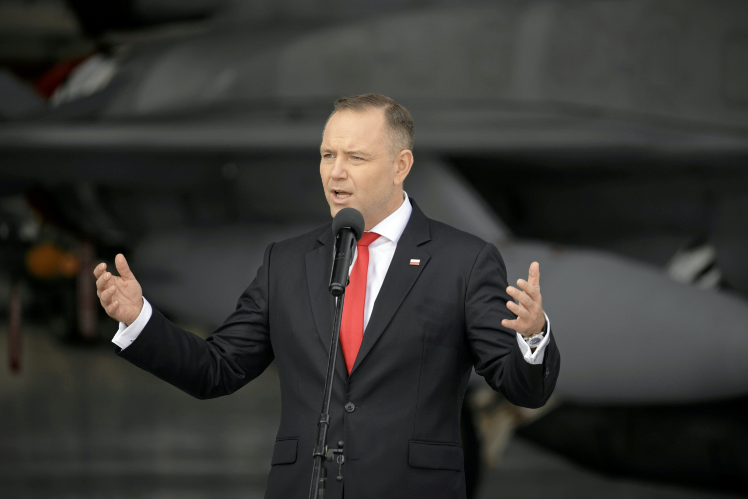 Na zdjęciu widać prezydenta Karola Nawrockiego