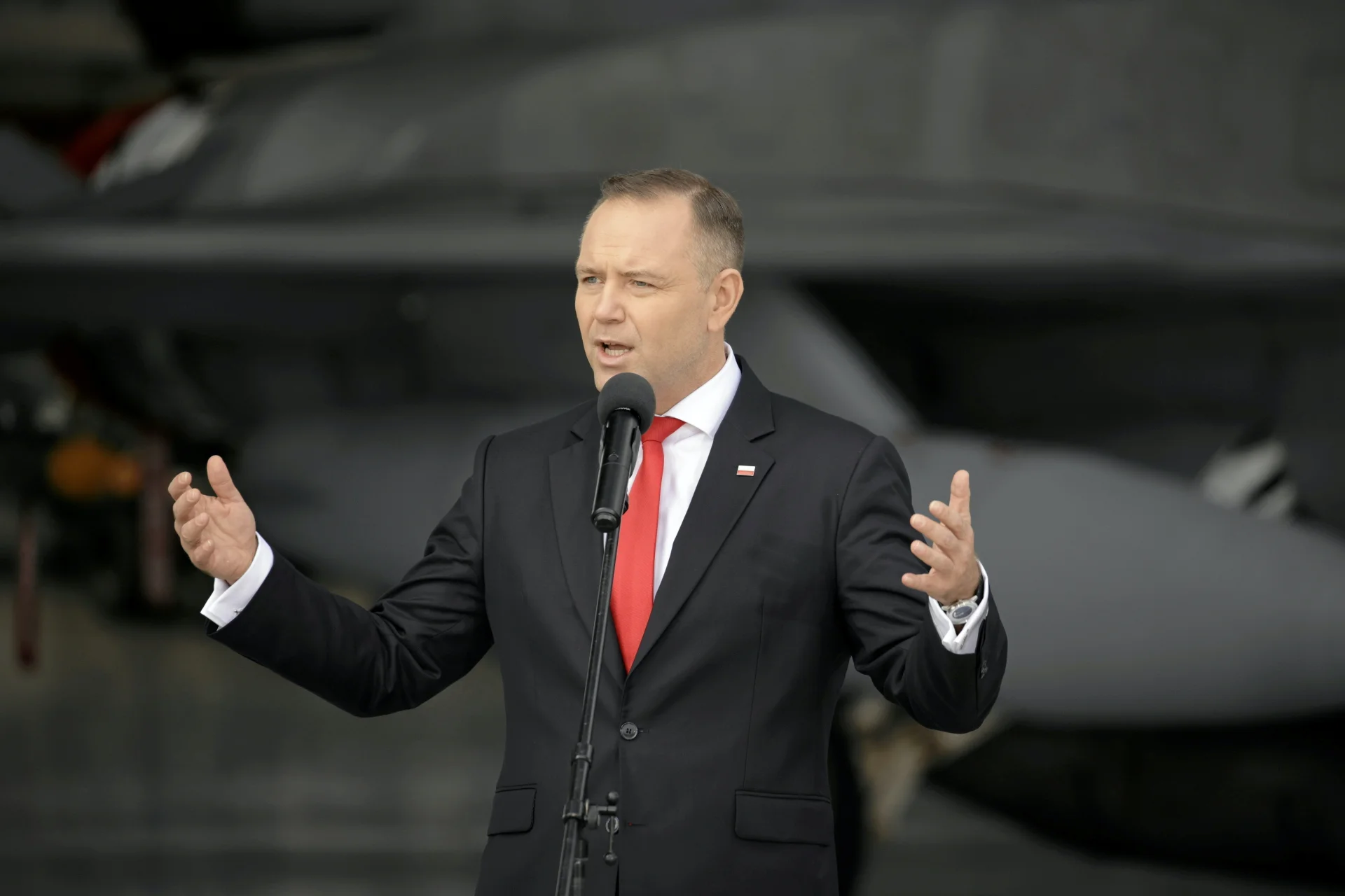 Na zdjęciu widać prezydenta Karola Nawrockiego