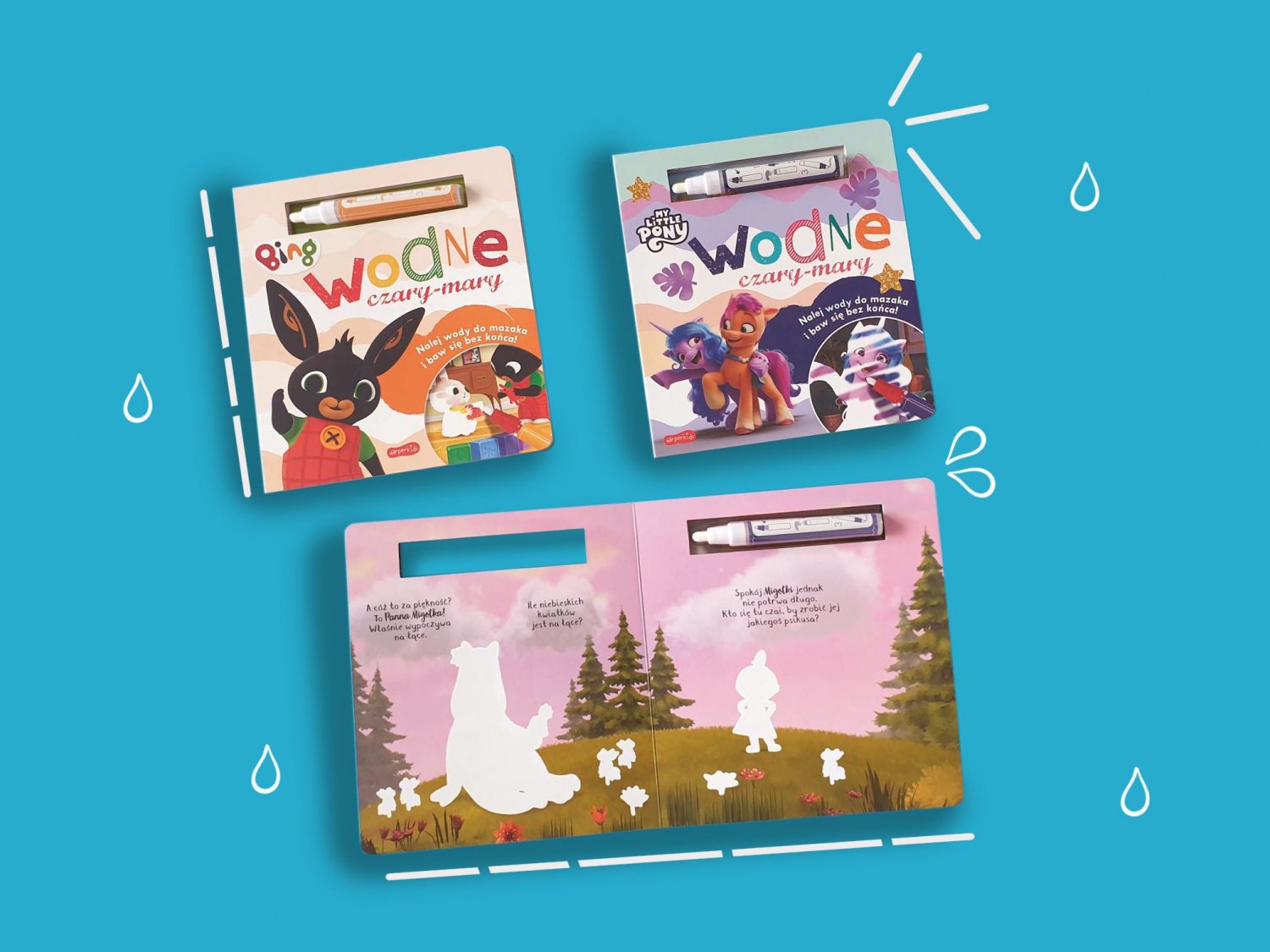 Książeczki z serii Wodne Czary Mary