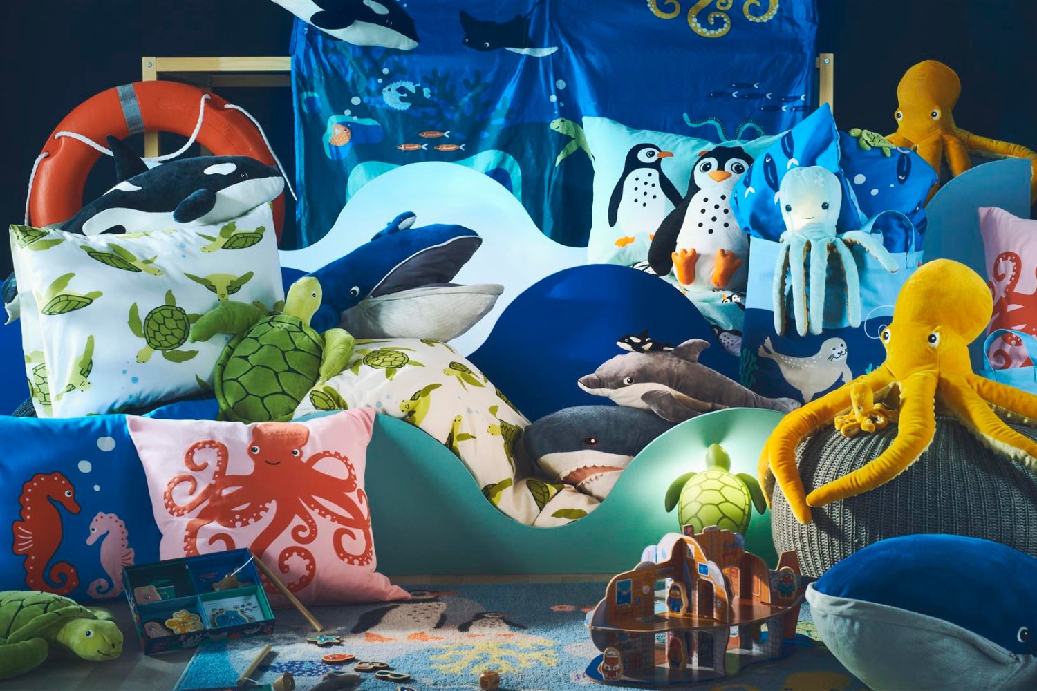 Podwodny świat w dziecięcym pokoju. Nowa kolekcja IKEA BLÅVINGAD w trosce o czystość oceanów