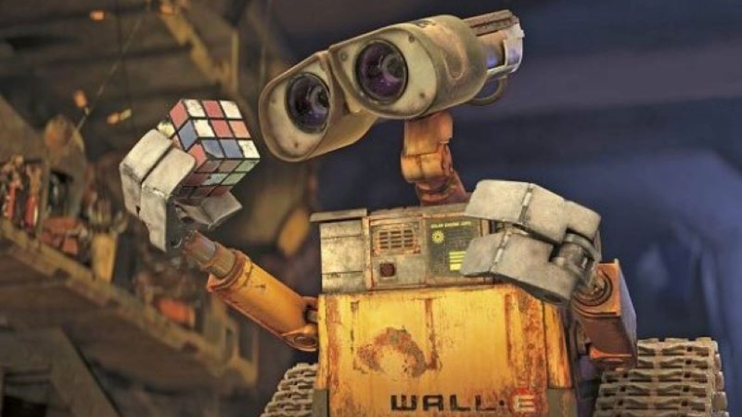 Wall-e próbuje posprzątać zaśmieconą Ziemię