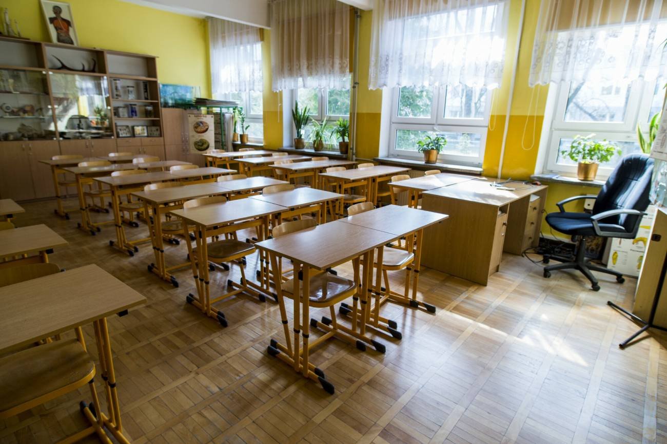 Pusta klasa lekcyjna. Pusta klasa lekcyjna.