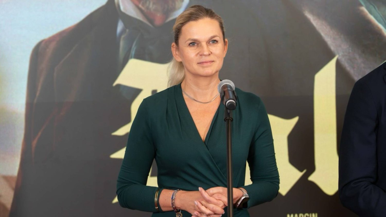 Barbara Nowacka podczas wystąpienia Barbara Nowacka podczas wystąpienia