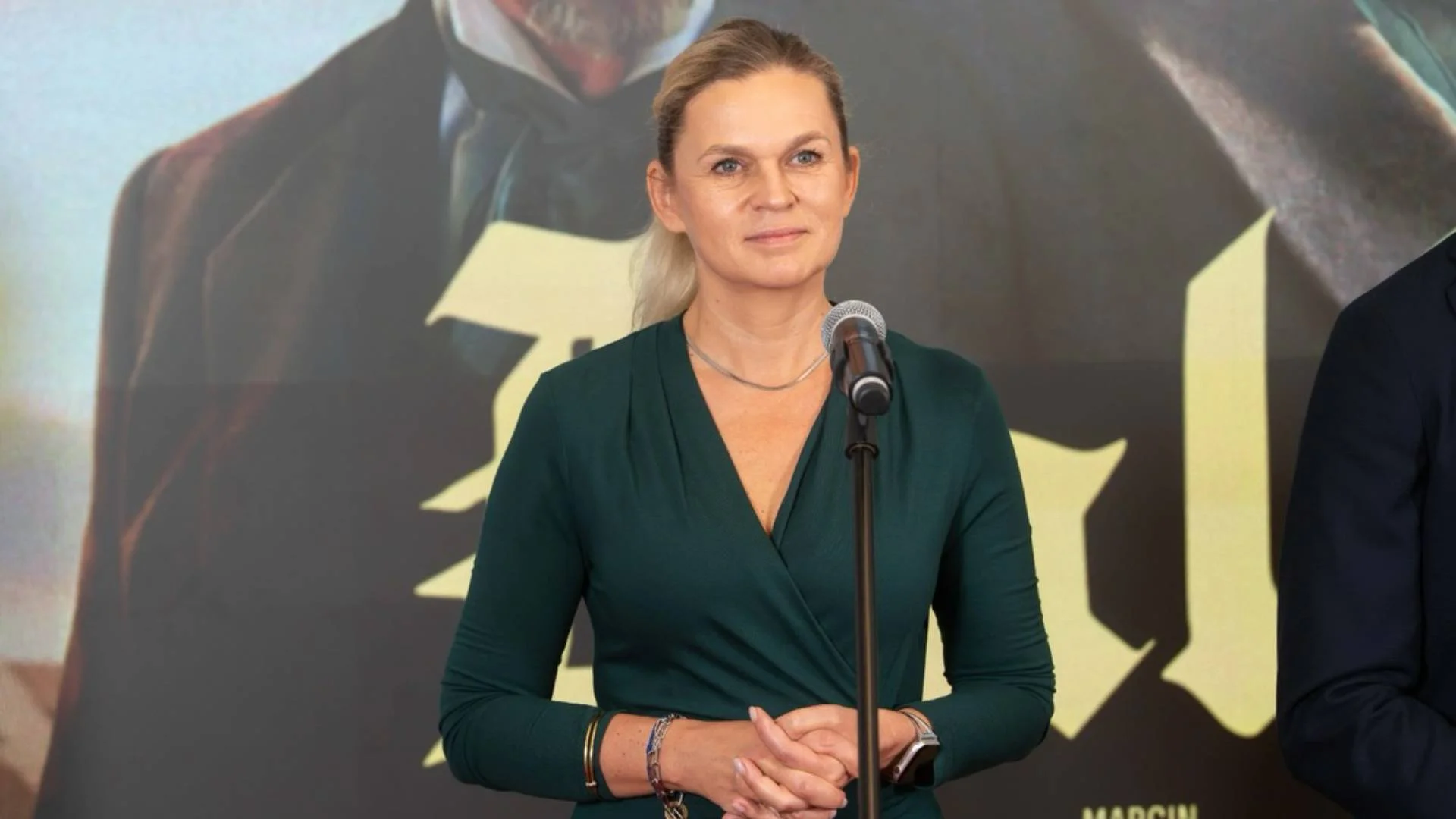 Barbara Nowacka podczas wystąpienia Barbara Nowacka podczas wystąpienia
