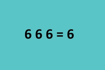 Zagadka matematyczna 6 6 6=6.