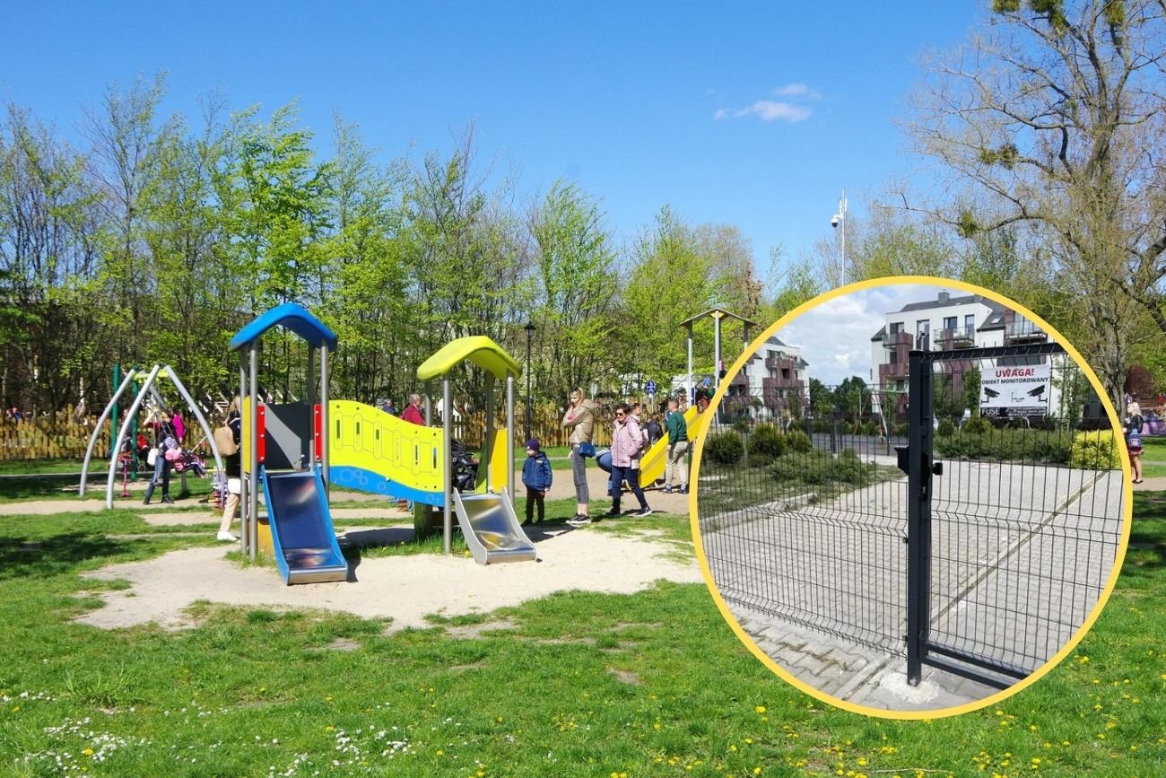 Wrocławski plac zabaw ma ogrodzenie, kurtkę i wejście tylko z kartą wstepu.