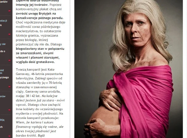 Fot. Screen ze strony [url=http://www.kampaniespoleczne.pl/kontrowersje,5904,babcia_decyduje_sie_byc_mama]Kampanie społeczne[/url]