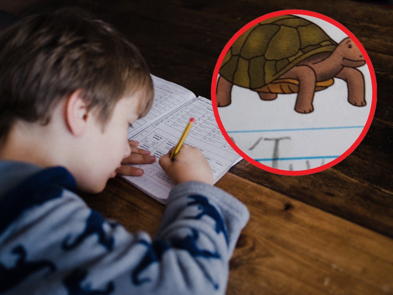 dziecko popełniło błąd na sprawdzianie