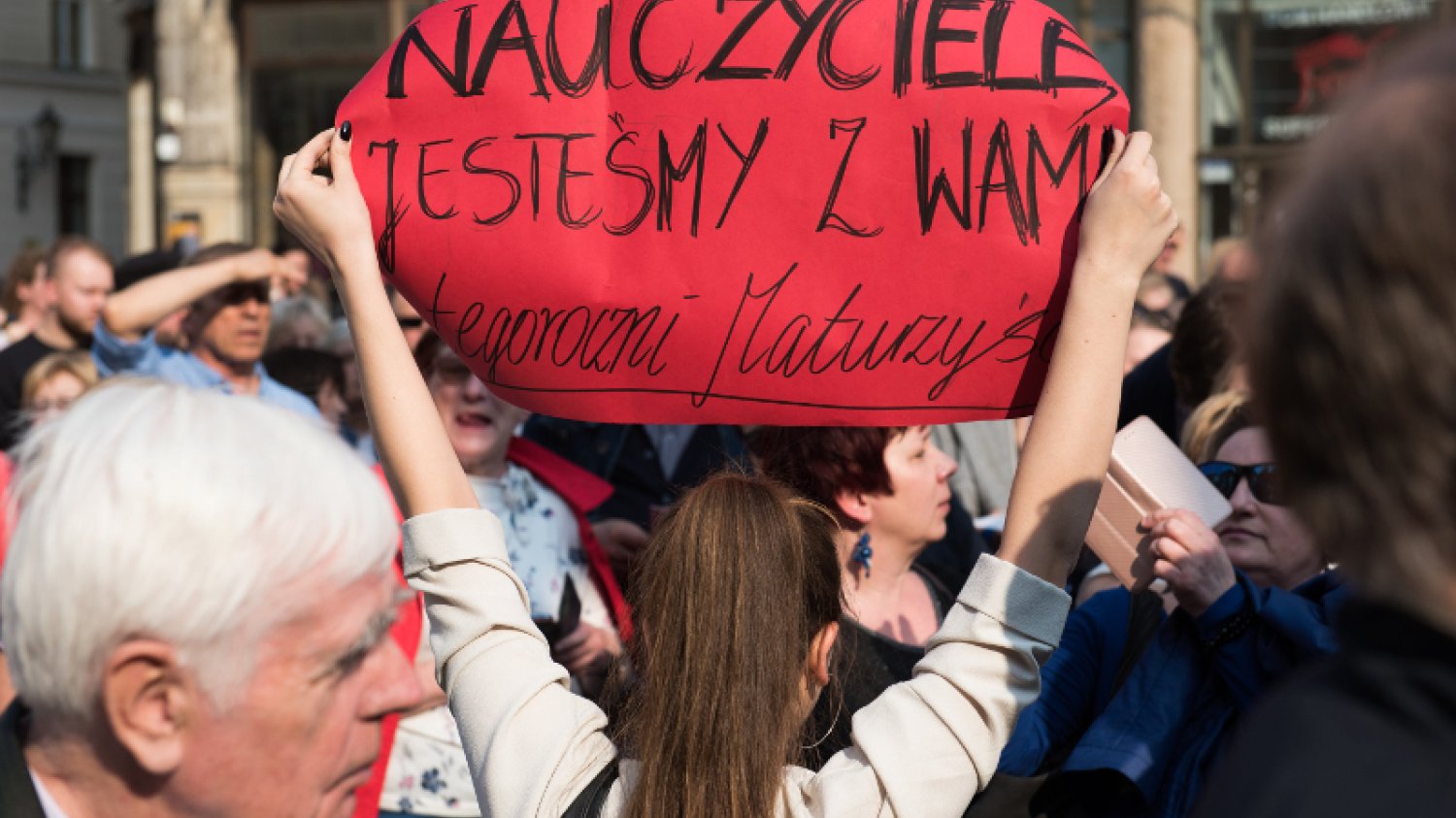 Protest nauczycieli wspierany jest również przez uczniów