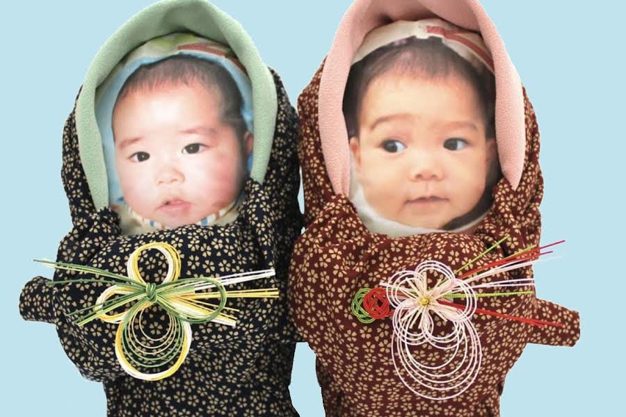 Lalki z ryżem i wizerunkiem noworodka