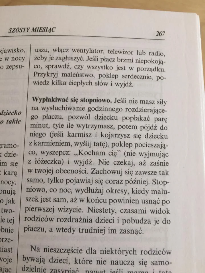 Fragment poradnika "Pierwszy rok życia dziecka".