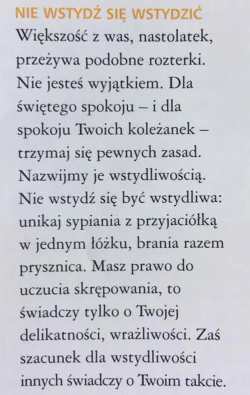 Fragment rozdziału poświęconego homoseksualizmowi