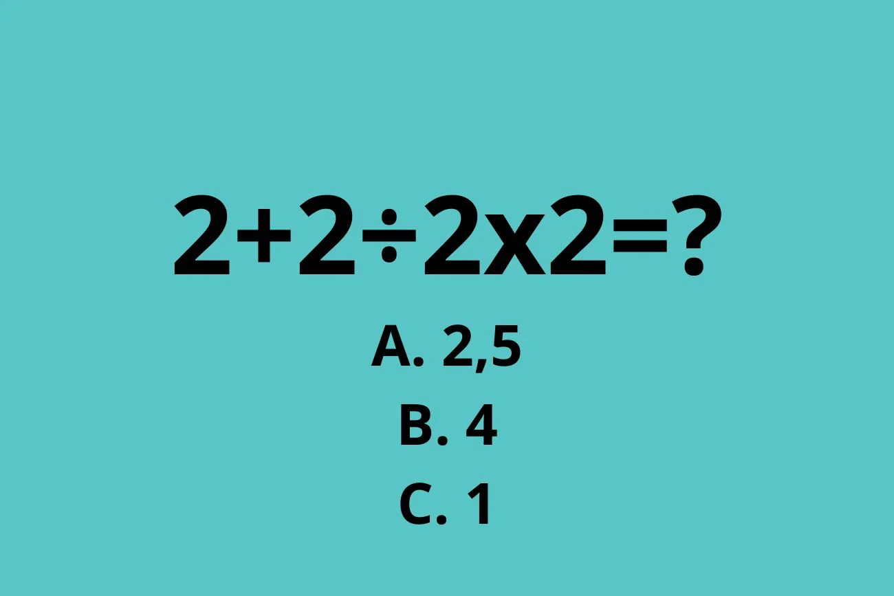zadanie matematyczne z dwójkami