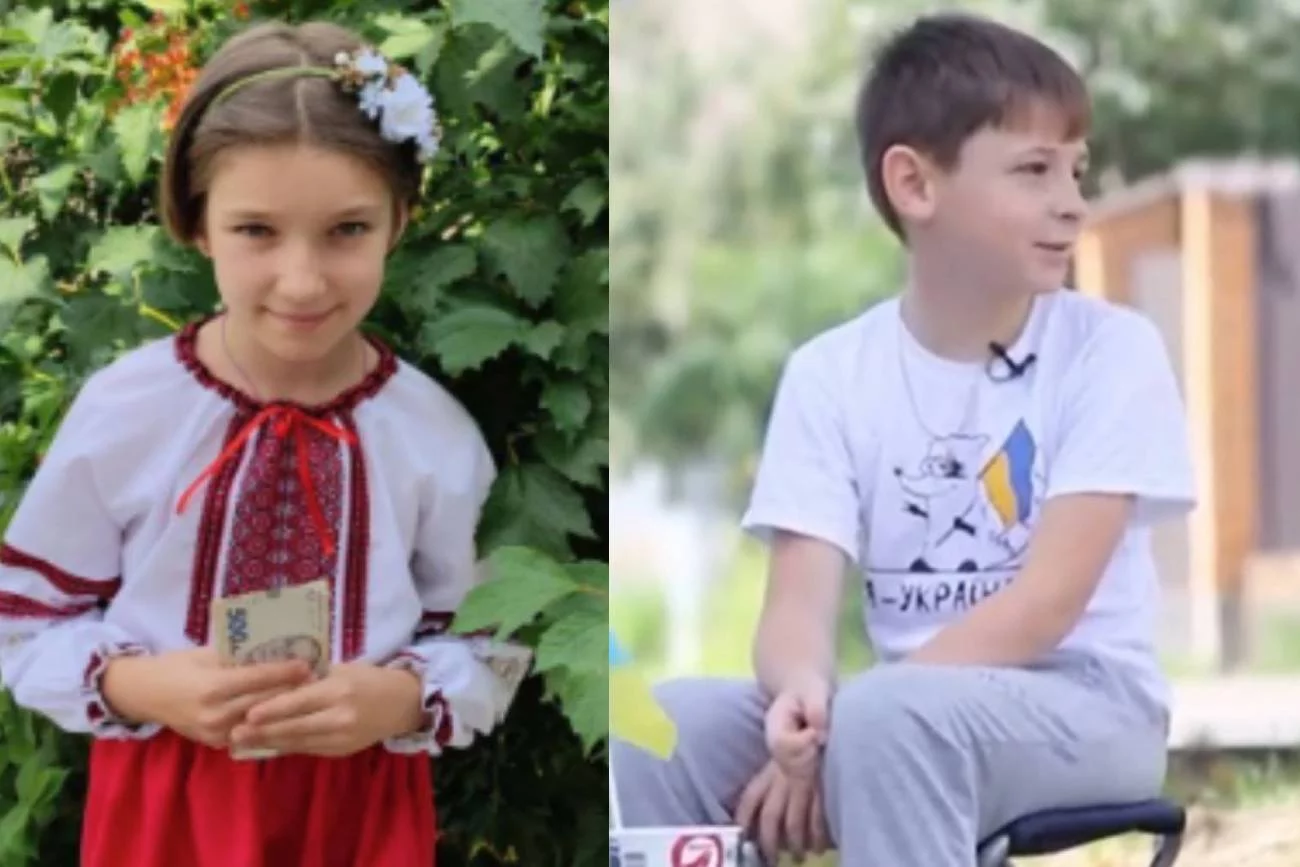 wojna w Ukrainie, dzieci pomagają, pomoc dzieci, wojna, Ukraina, dziewczyna ścięła włosy aby pomóc, dzieci sprzedają przetwory