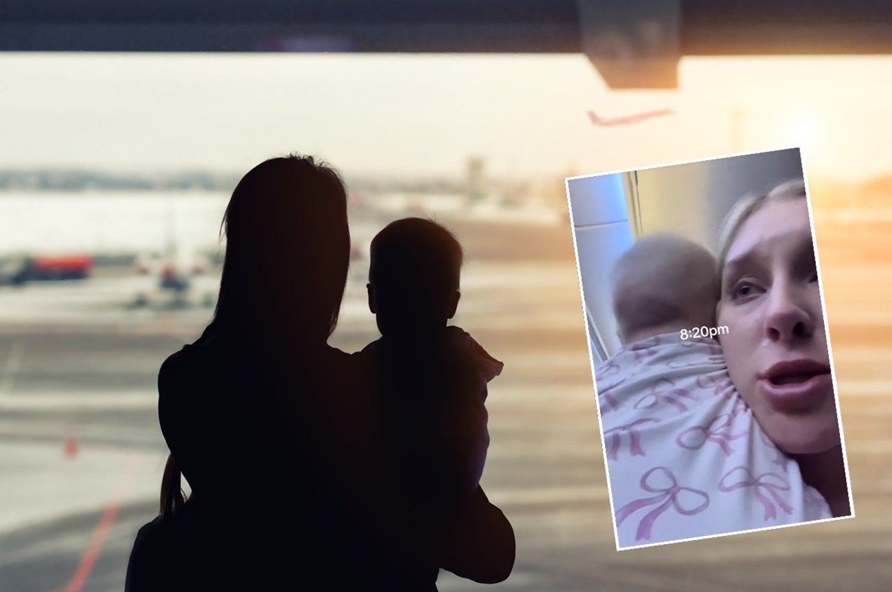 niemowlę w samolocie