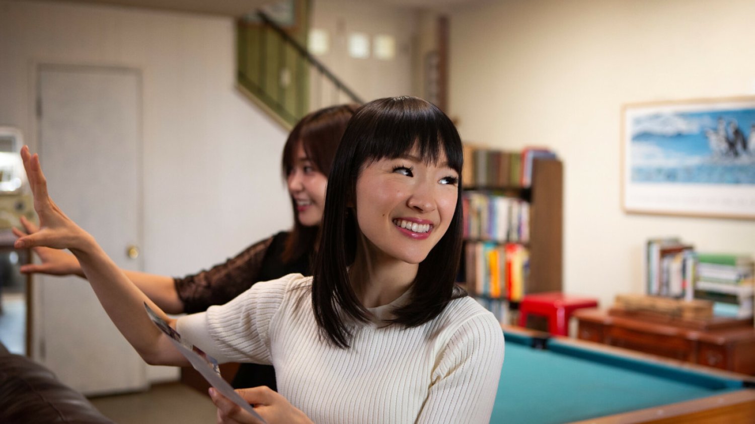 Kadr z serialu "Sprzątanie z Marie Kondo", Marie Kondo nie ukrywa: jej metoda sprzątania nie działa, gdy masz dzieci