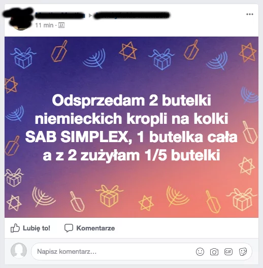 Matki nielegalnie odsprzedają leki na Facebooku.
