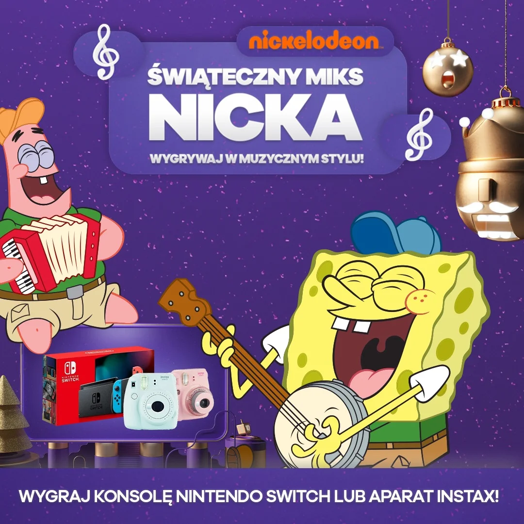 Konkurs Nickelodeon na święta. Atrakcja nagrody i rodzinny czas