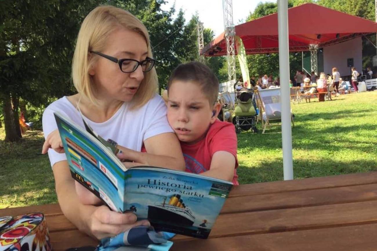 Franek Kossakowski z mamą Agnieszką