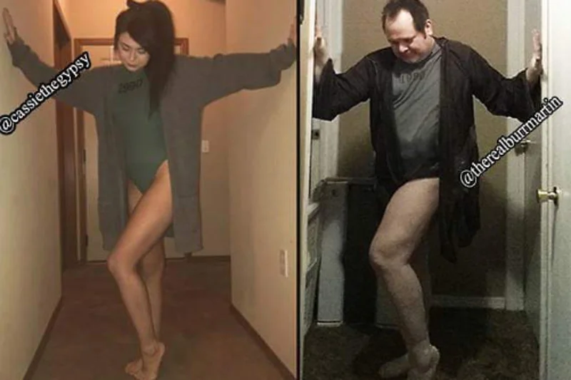 Chris "Burr" Martin jest komikiem, ale również ojcem. W swoich zdjęciach łączy te dwie role mistrzowsko.