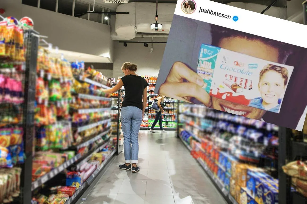 kinder czekolada, kinderki, chłopiec z opakowania czekoladek Kinder