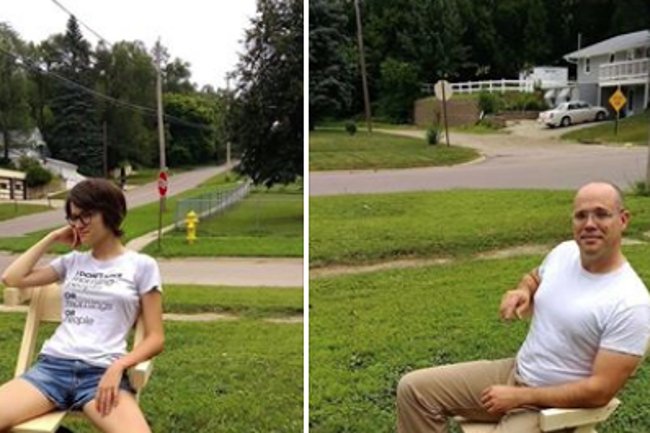 Dość nietypowe krzesło sprawiło radość wielu członkom biseksualnej społeczności