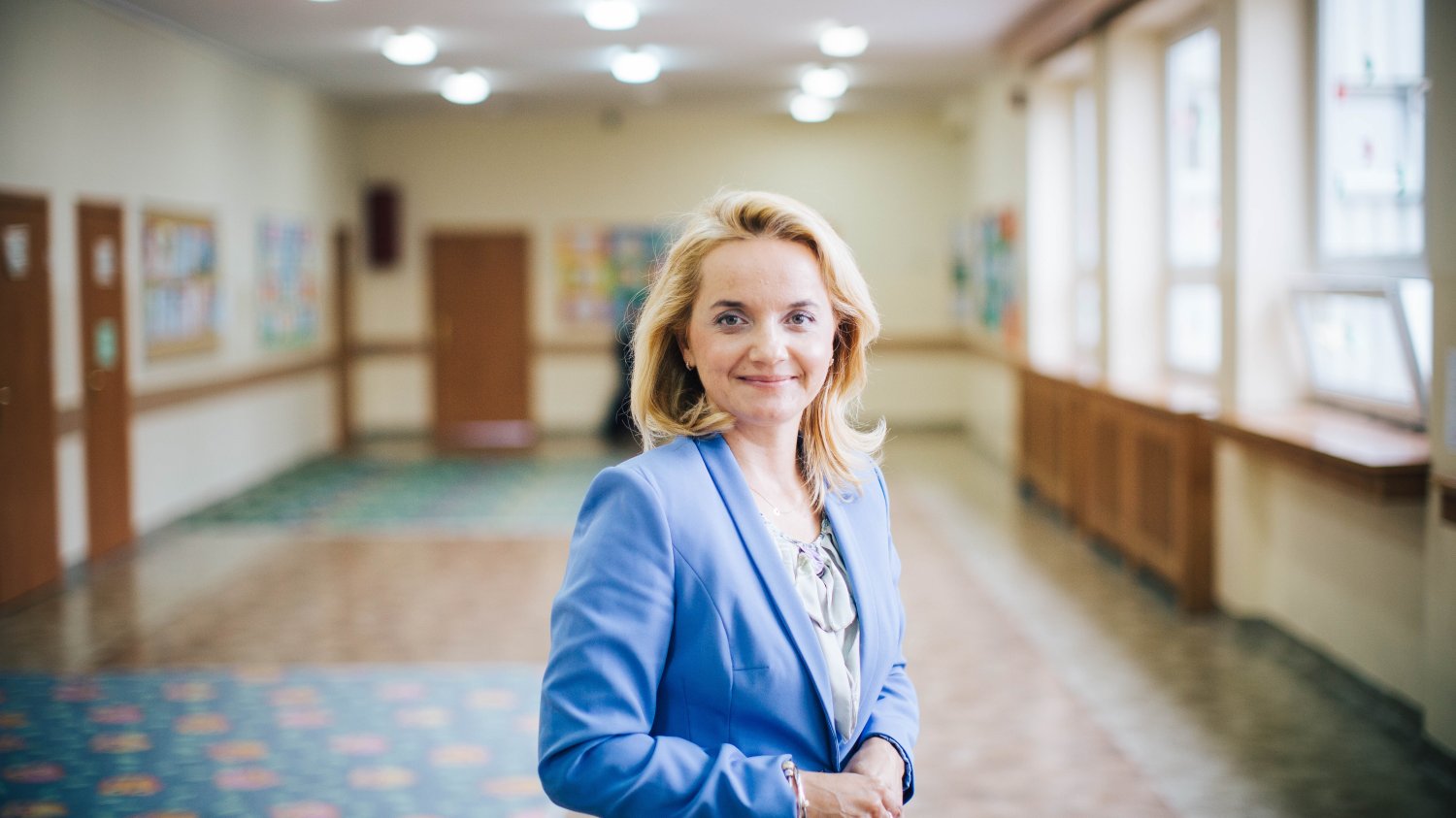 Wioletta Krzyżanowska – dyrektorka Szkoły Podstawowej nr 323 im. Polskich Olimpijczyków